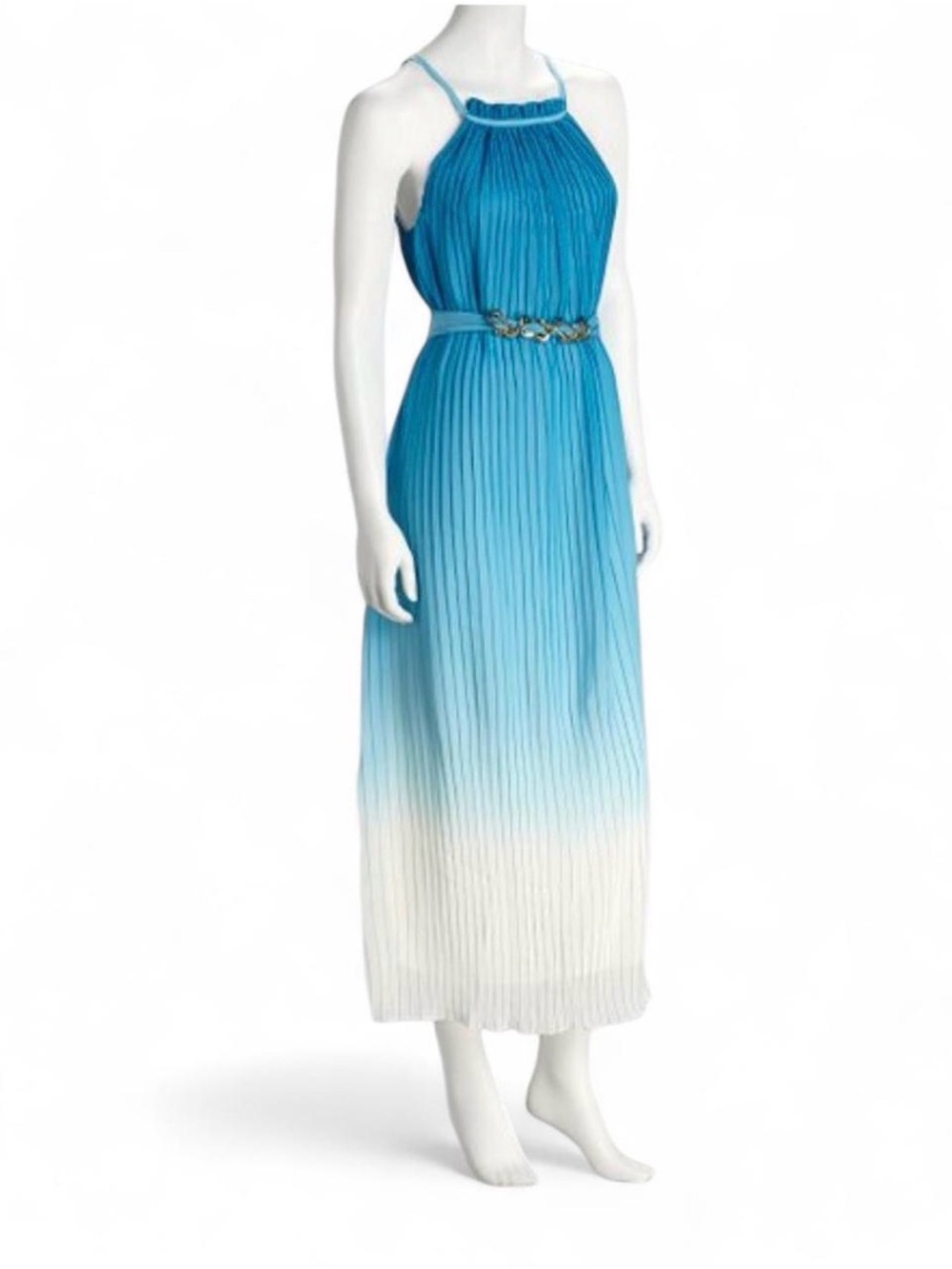 Women’s Pleated Ombré Maxi Dress
